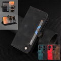 Hülle Für Samsung S22 Ultra S21 S20 FE A53 A13 A33 Leder Handy Schutz Book Case