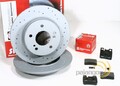 Zimmermann Sport Bremsscheiben Ø 278 mm Beläge hinten für Mercedes C-Klasse W202
