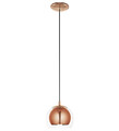 Zipcode Design Kuppel-Pendelleuchte Kupfer Saylor Pendelleuchte Deckenlampe Glas