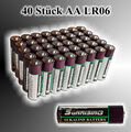 40 x AA ,LR06 Batterie, 1,5V ,R6 ,2800 mAh Alkaline, Mignon,  no Varta/Duracell