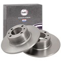 2x A.B.S. BREMSSCHEIBEN 252mm VORNE passend für LADA 1200-1500 1200-1600