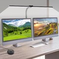 LED 24W Schreibtischlampe Doppelkopf Tischlampe Dimmbar Leselampe Büroleuchte