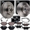 EuroBrake BREMSSCHEIBEN +BELÄGE VORNE+HINTEN passend für BMW 1er F40 2er F44 F46