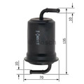 BOSCH Kraftstofffilter für MAZDA 626 V; MITSUBISHI CARISMA