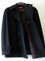 Herrenmantel "Balno" von HUGO by Hugo Boss - Zweireiher  schwarz - Schurwoll-Mix