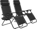 2tlg Liegestuhl Gartenstuhl Gartenliege Sonnenliege Relaxliege Klappliege 2in1