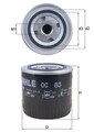 Ölfilter MAHLE OC 83 Anschraubfilter für SCANIA NEOPLAN 124 SEAT 93,2mm 132 132A