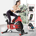 Fitness Bike Heimtrainer LCD Indoor Cycling Fahrrad Trimmrad Hometrainer Rot