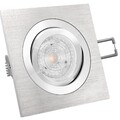 QF-2 Alu LED-Einbaustrahler schwenkbar, PHILIPS 4,9W GU10 neutralweiß DIMMBAR