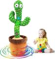 Singender und aufnehmender tanzender Kaktus Plüschtier,USB-Laden