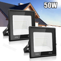 2X 50W LED Fluter Scheinwerfer Außen Strahler Lampe IP66 Garten Flutlicht 6500K