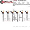 6x 0445116026 Bosch Injektor Einspritzdüse Mercedes Benz 3.0 CDI A6420701187