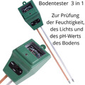 PH Wert Messgerät Tester Bodentester Bodenmessgerät Lichtmesser Feuchtigkeit x1