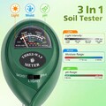 2x 3in1 Bodentester Bodenmessgerät, pH-Wert, Lichtmesser, Feuchtigkeit, Pflanzen