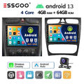4+64G Android 13 Autoradio Apple Carplay Für Mercedes Benz C-Klasse W203 GPS KAM