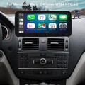 10.25" 8-Kern Autoradio Android 13 Carplay Für Mercedes Benz C Klasse W204 S204