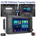 Für VW T5 Multivan Transporter Android 14 Autoradio Carplay GPS Navi DVR BT DAB+