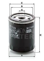 MANN-FILTER W 712/4 Filter, Arbeitshydraulik