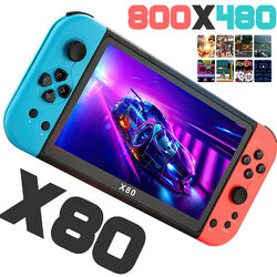 X80 Handheld Spielkonsole 20.000 Spiele 7" Video Game Consoles Spielkonsole Kids