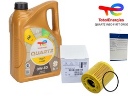 pL.11, 40 € 5 Liter MOTORÖL TOTAL QUARTZ INEO FIRST 0W-30 PSA Ölfilter 1109CL