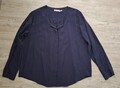 Langarm Business Viskose- Bluse von Fransa, Gr. XL (44- 46), blau, neuw. !!
