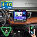 4G+64G Android 15 Autoradio Für Toyota RAV4 2013-2018 Apple Carplay GPS WIFI RDS