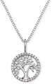ENGELSRUFER - Ankerkette Lebensbaum Zirkonia, ERNLILTREEZI, 925 Sterling Silber
