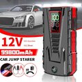 99800mAh 2500A Auto KFZ Starthilfe Jump Starter Ladegerät Booster Power Bank PKW