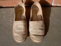 Walbusch Damen Halbschuhe Ballerinas Gr. 39 beige Schuhe Sneaker Damenschuhe