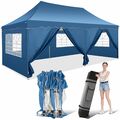 Pavillon 3x3m/3x6m Wasserdicht Stabil Faltpavillon Pop Up Partyzelt Gartenzelt