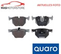 SATZ BREMSBELÄGE BREMSKLÖTZE HINTEN QUARO QP0762 A FÜR BMW 7,E67 3L,3.6L