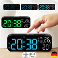  7" LED Wecker Digital Alarmwecker Uhr Schlummerfunktion Alarm Wecker Temperatur