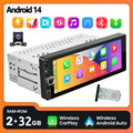 6.86" 2+32G Android 14 Carplay Autoradio 1 DIN GPS NAV Wifi Bluetooth RDS Kamera