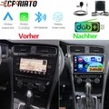 DAB+ Android 15 Autoradio Carplay RDS WiFi GPS Navi Für VW Golf VII MK7 + Kamera