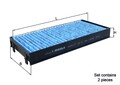 Innenraumfilter CareMetix® KNECHT LAO 221/S Aktivkohlefilter für BMW E70 F16 E72