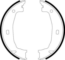 HELLA BREMSBACKENSATZ FESTSTELLBREMSE passend für ALPINA ROADSTER BMW 1 2 3 4