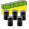 5x MANN-FILTER W 719/36 ÖLFILTER MIT EINEM RÜCKLAUFSPERRVENTIL ANSCHRAUBFILTER