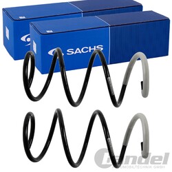 2X SACHS FAHRWERKSFEDERN VORNE PASSEND FÜR DACIA SANDERO LINKS+RECHTS