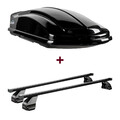Dachbox LEVUP Space 630 Duo + Dachträger Menabo für Opel Corsa C Fh. Typ F08/F68