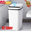 12 Liter Automatik Mülleimer mit Smart Sensor Küche Abfall l Mülleimer weiß NEU