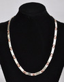 Collier Halskette Edelstahl Kette Poliert Matt Silber rosé gold Armband Edel Set