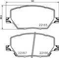 HELLA PAGID Bremsbelagsatz Scheibenbremse 8DB 355 024-711 für BU COMPASS 500X B1
