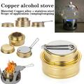 Outdoor Tragbarer Mini Spiritusbrenner Spirituskocher Alkohol Campingkocher R8V6
