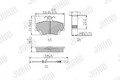 JURID 571526J Bremsbelagsatz, Scheibenbremse für Renault Peugeot Dacia Lada