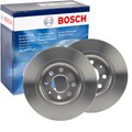 2X BOSCH BREMSSCHEIBEN Ø264mm HINTEN PASSEND FÜR ABARTH GRANDE PUNTO FIAT