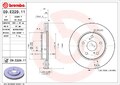 2x BREMBO Bremsscheibe Vorderachse für TOYOTA