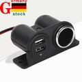 Auto Aufbau Steckdose 12V KFZ Dual USB Ladegerät Zigarettenanzünder Adapter DE