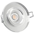Einbaustrahler Glas flach LED 6W warmweiß 230V dimmbar Spotlight Deckenlampe