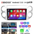 Android13 Autoradio Carplay Für VW Tiguan 5N 2010-16 GPS NAVI BT FM RDS WIFI SWC