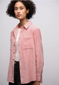 STREET ONE 346163 Bluse langarm Cordhemd Hemdbluse Knopfleiste lässig rosa